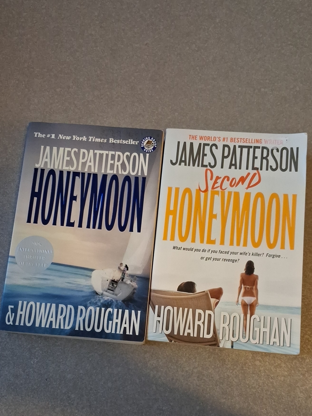 James Patterson Honeymoon & Second Honeymoon Book Set - Blue and White Covers